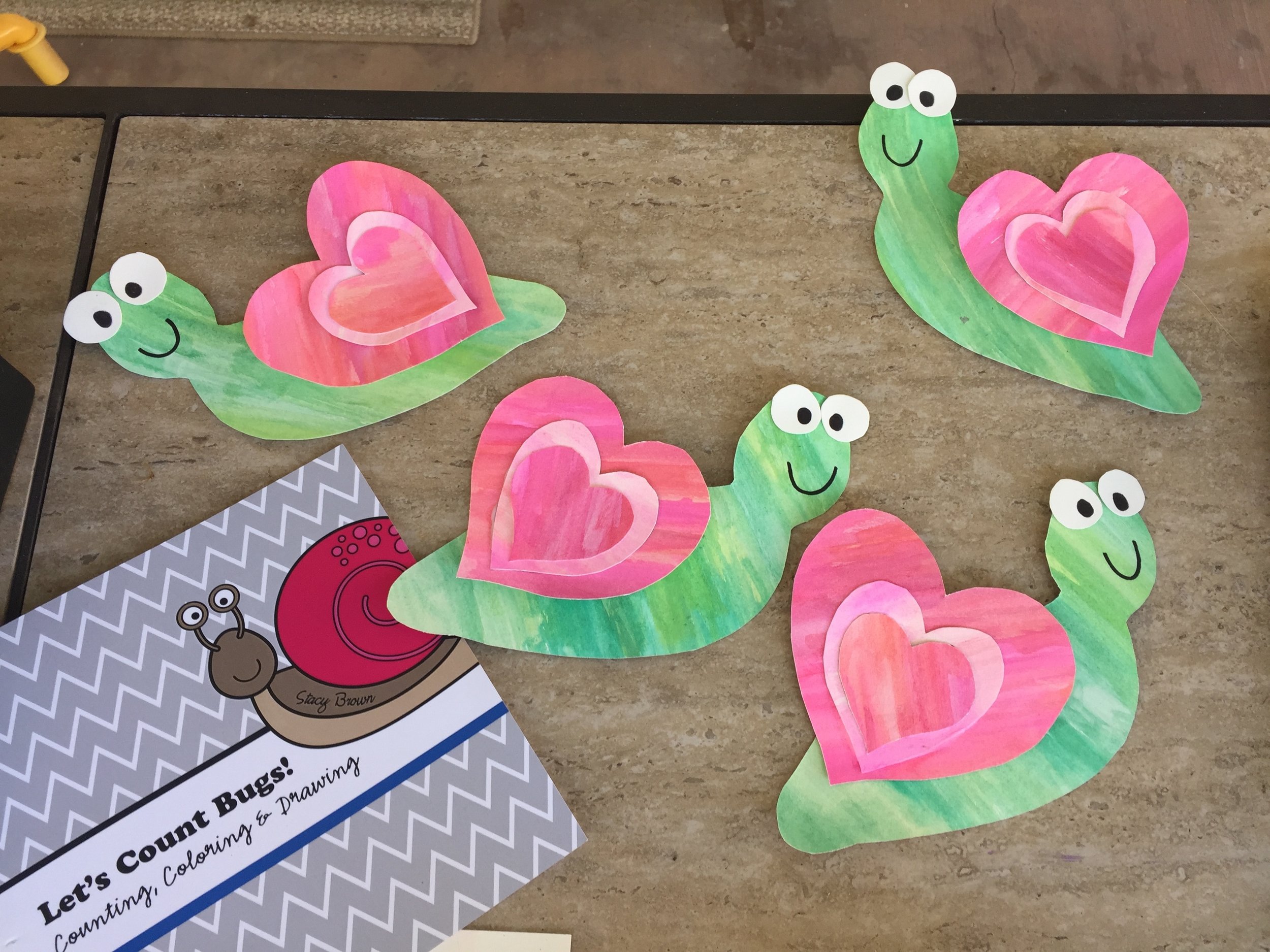 Valentine's Craft: Snails